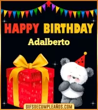 GIF Happy Birthday Adalberto